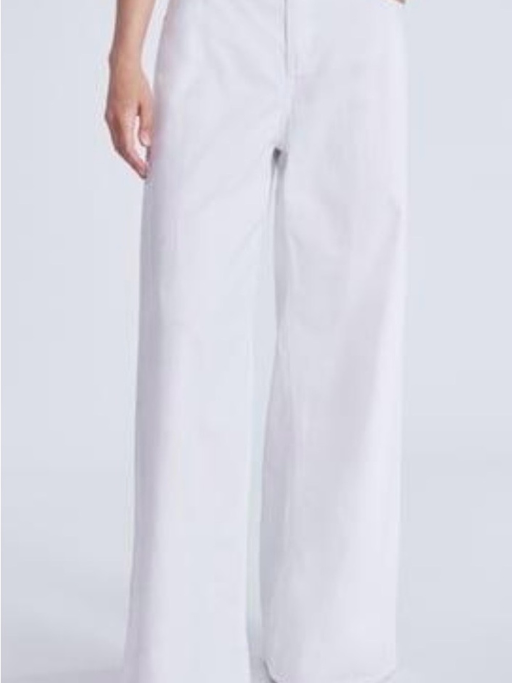 Wide Leg White Pants - Size 0